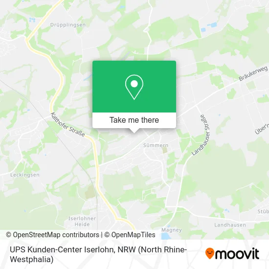 Карта UPS Kunden-Center Iserlohn
