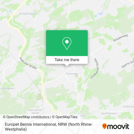 Карта Europet Bernia International