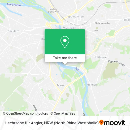 Карта Hechtzone für Angler
