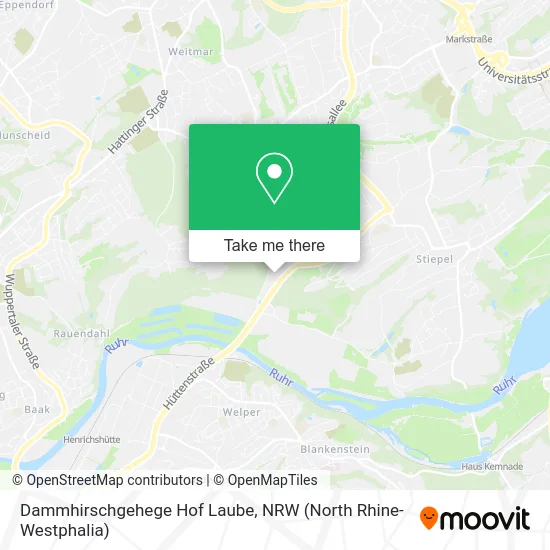 Dammhirschgehege Hof Laube map