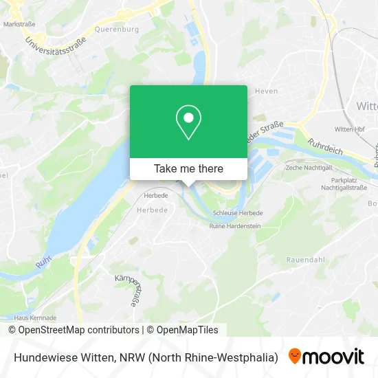 Hundewiese Witten map