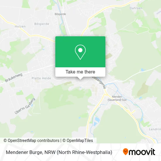 Mendener Burge map