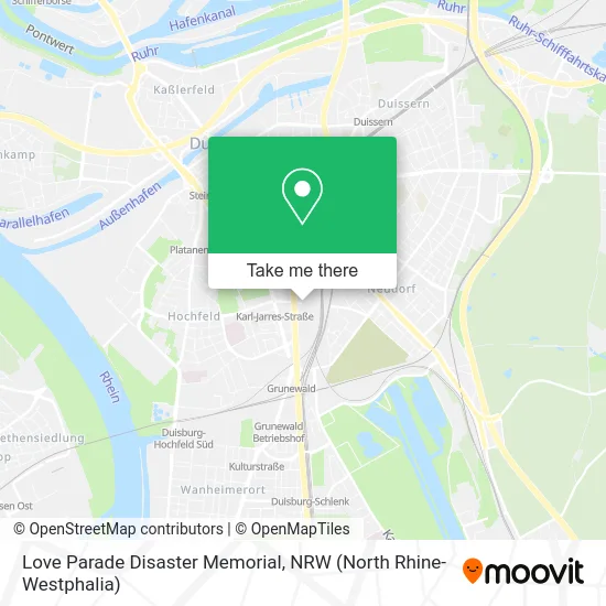 Love Parade Disaster Memorial map