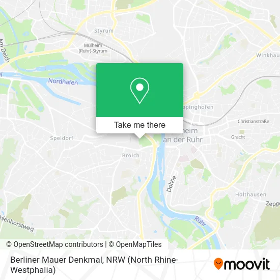 Карта Berliner Mauer Denkmal