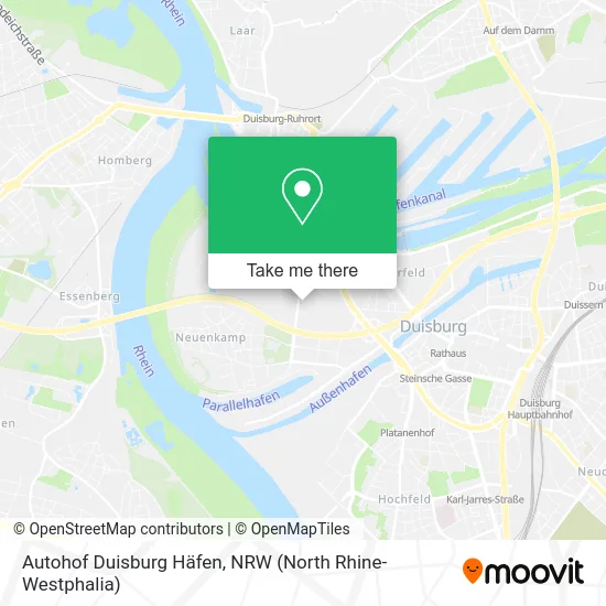 Карта Autohof Duisburg Häfen