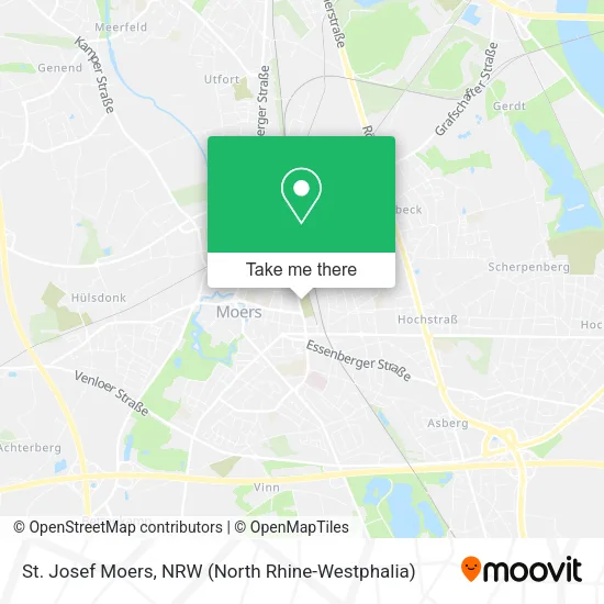 St. Josef Moers map