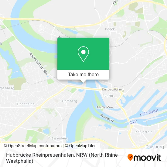 Карта Hubbrücke Rheinpreuenhafen