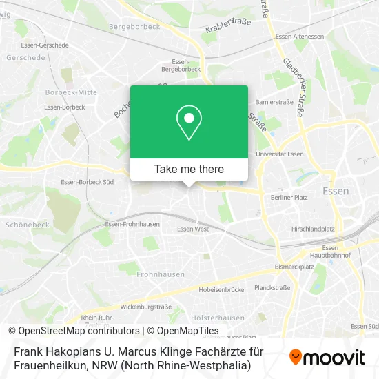 Карта Frank Hakopians U. Marcus Klinge Fachärzte für Frauenheilkun