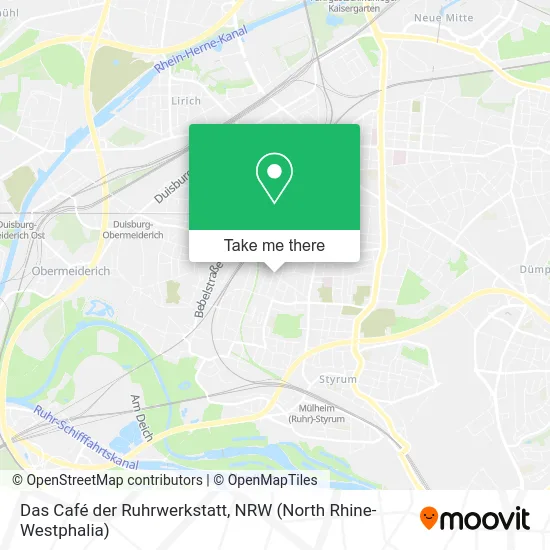 Карта Das Café der Ruhrwerkstatt
