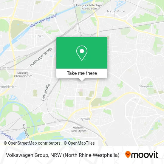 Volkswagen Group map