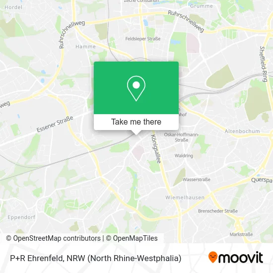 Карта P+R Ehrenfeld