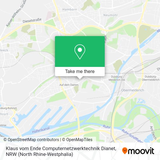 Карта Klaus vom Ende Computernetzwerktechnik Dianet