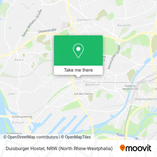 Duisburger Hostel map