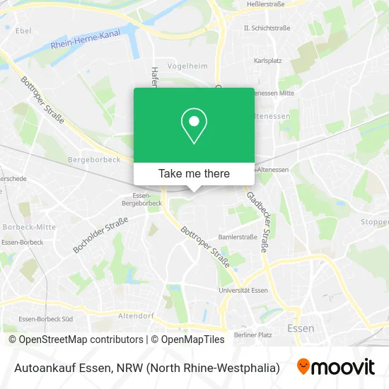 Карта Autoankauf Essen