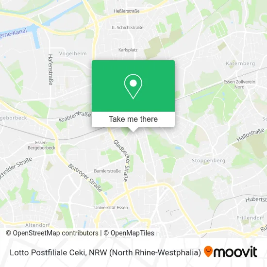 Lotto Postfiliale Ceki map