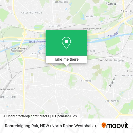 Rohrreinigung Rak map