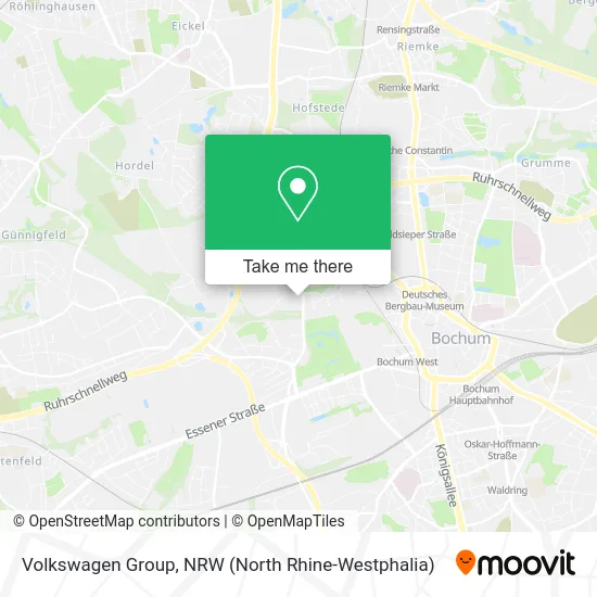 Карта Volkswagen Group