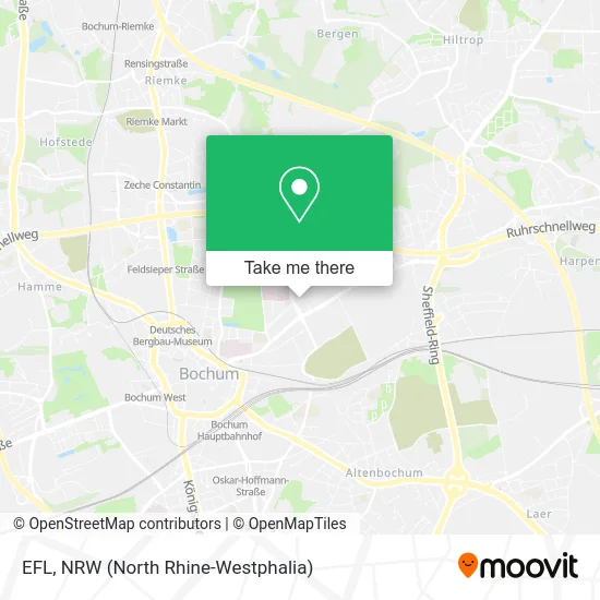 EFL map