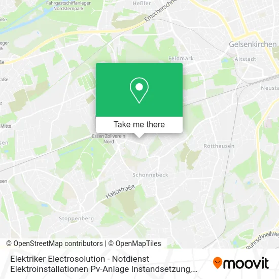 Карта Elektriker Electrosolution - Notdienst Elektroinstallationen Pv-Anlage Instandsetzung