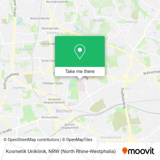 Карта Kosmetik Uniklinik