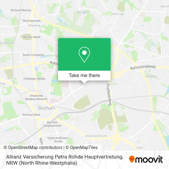 Карта Allianz Versicherung Petra Rohde Hauptvertretung