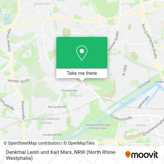 Карта Denkmal Lenin und Karl Marx