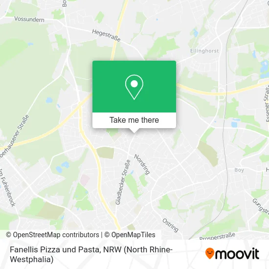 Карта Fanellis Pizza und Pasta