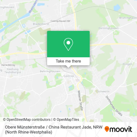 Карта Obere Münsterstraße / China Restaurant Jade