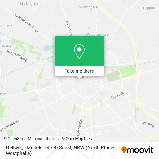 Карта Hellweg Handelsbetrieb Soest