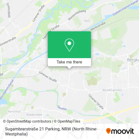 Карта Sugambrerstraße 21 Parking