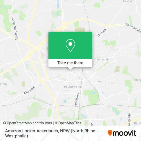 Карта Amazon Locker-Ackerlauch