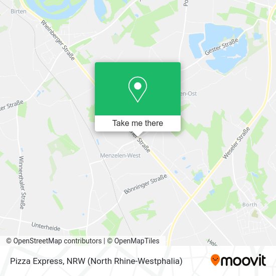 Карта Pizza Express