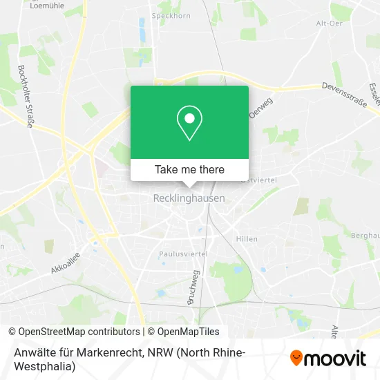 Карта Anwälte für Markenrecht