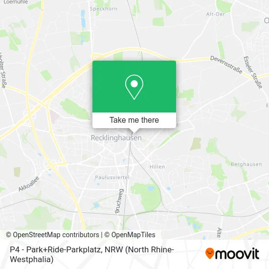 Карта P4 - Park+Ride-Parkplatz