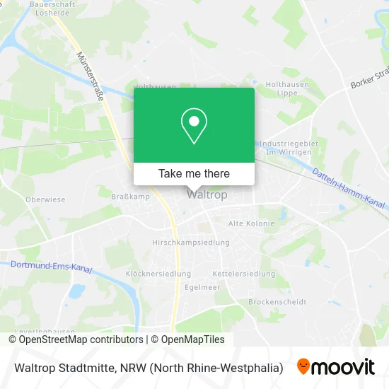 Карта Waltrop Stadtmitte