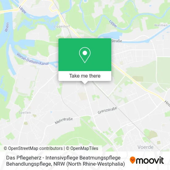 Карта Das Pflegeherz - Intensivpflege Beatmungspflege Behandlungspflege