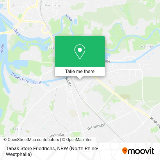 Карта Tabak Store Friedrichs
