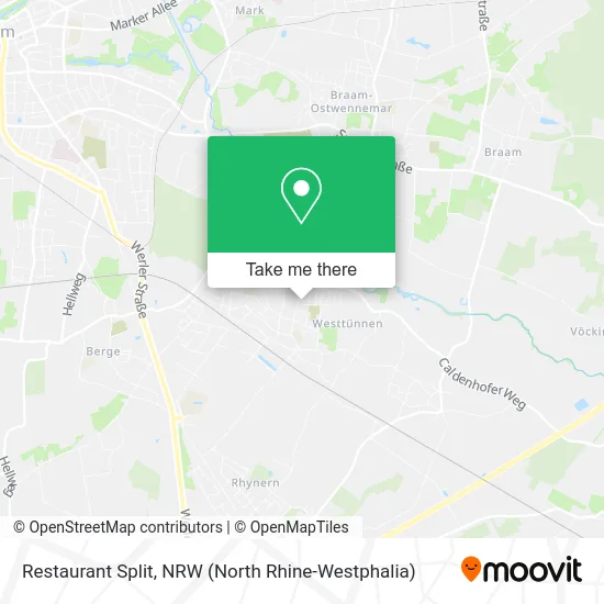 Restaurant Split map