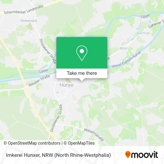 Карта Imkerei Hunxer