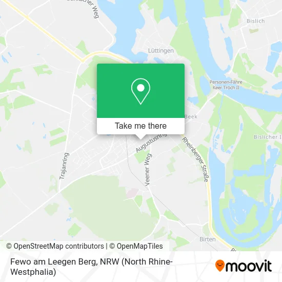 Карта Fewo am Leegen Berg