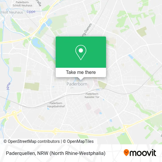 Карта Paderquellen
