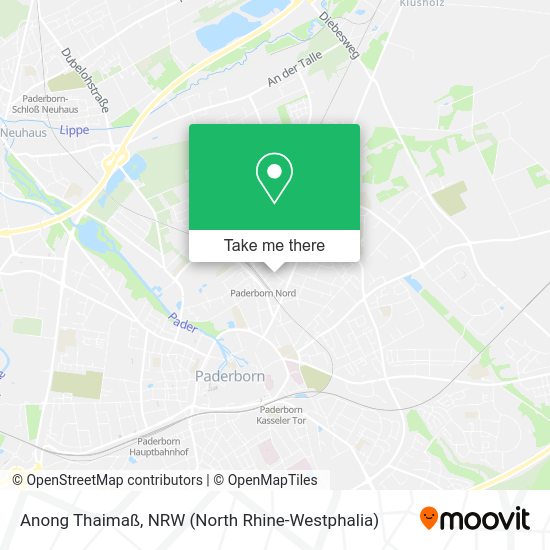 Карта Anong Thaimaß