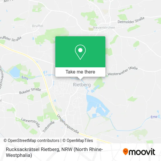 Rucksackrätsel Rietberg map