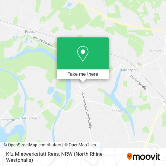 Карта Kfz Mietwerkstatt Rees