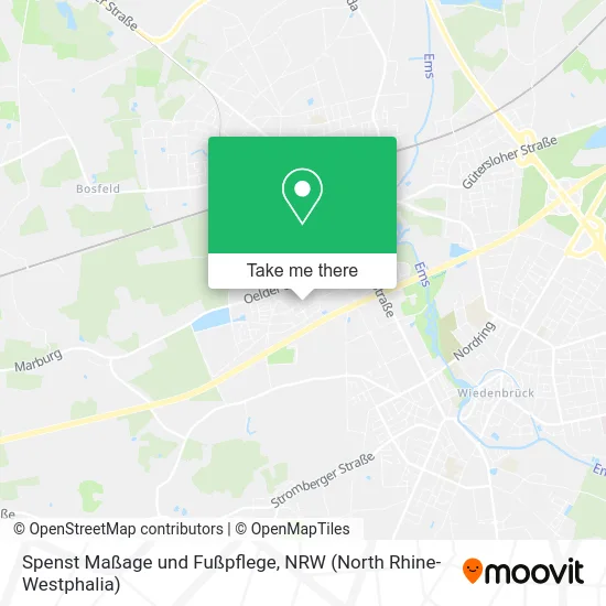 Карта Spenst Maßage und Fußpflege