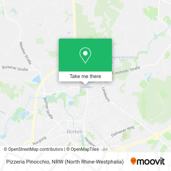 Pizzeria Pinocchio map