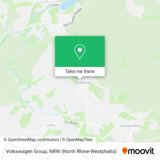 Карта Volkswagen Group