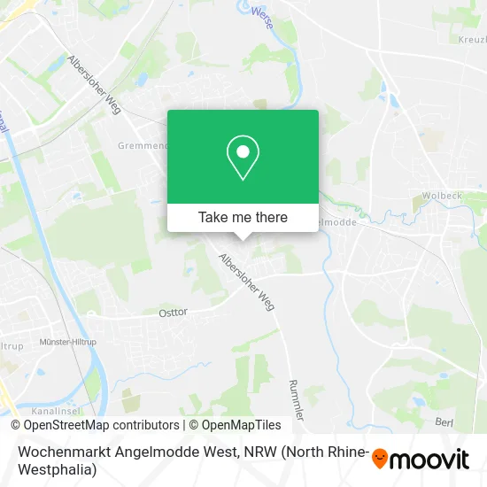 Wochenmarkt Angelmodde West map