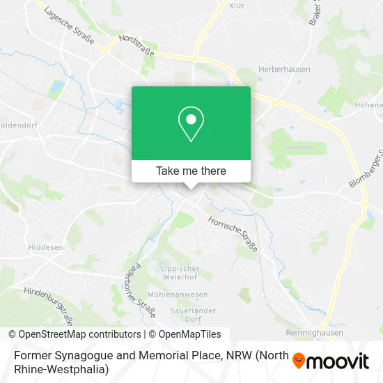 Карта Former Synagogue and Memorial Place