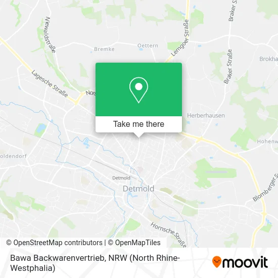 Карта Bawa Backwarenvertrieb